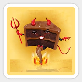 Devils Food Cake Sticker